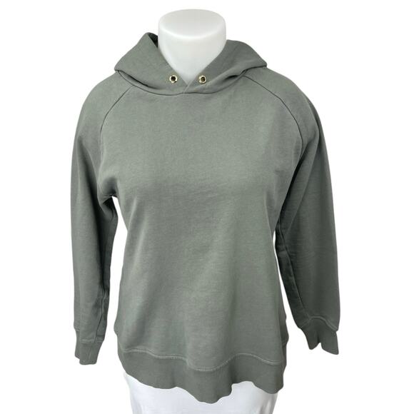 Wat The Brand Gray Cotton Long Sleeve Hooded Hoodie Sweatshirt Sweater Top Sz XL - Picture 1 of 4